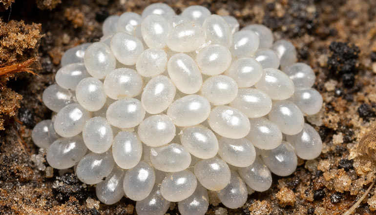 gümüş böceği yumurtası