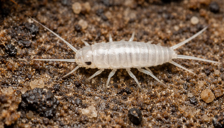 gümüş böceği yavrusu